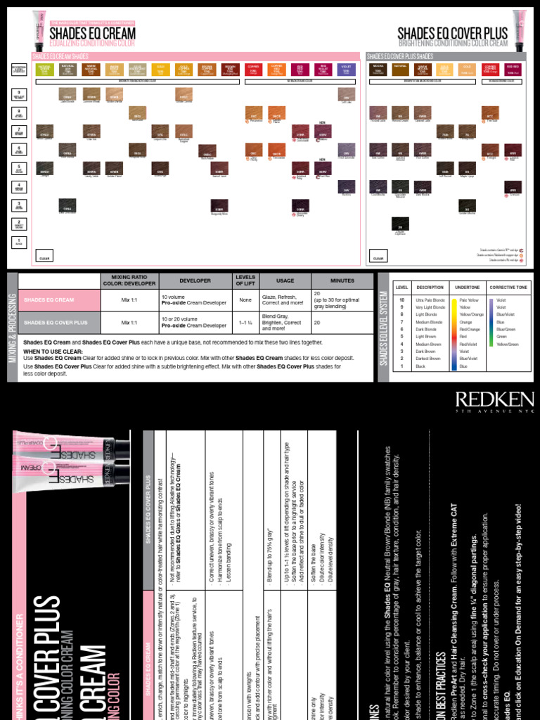 U1616000 Intense Rush 14 Mini Shade Chart SEQCream Cover Plus 1 | PDF ...