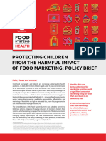 Protecting Children From The Harmful Impact of Food Marketing: Policy Brief