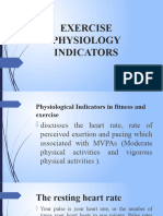 Exercise Physiology Indicators