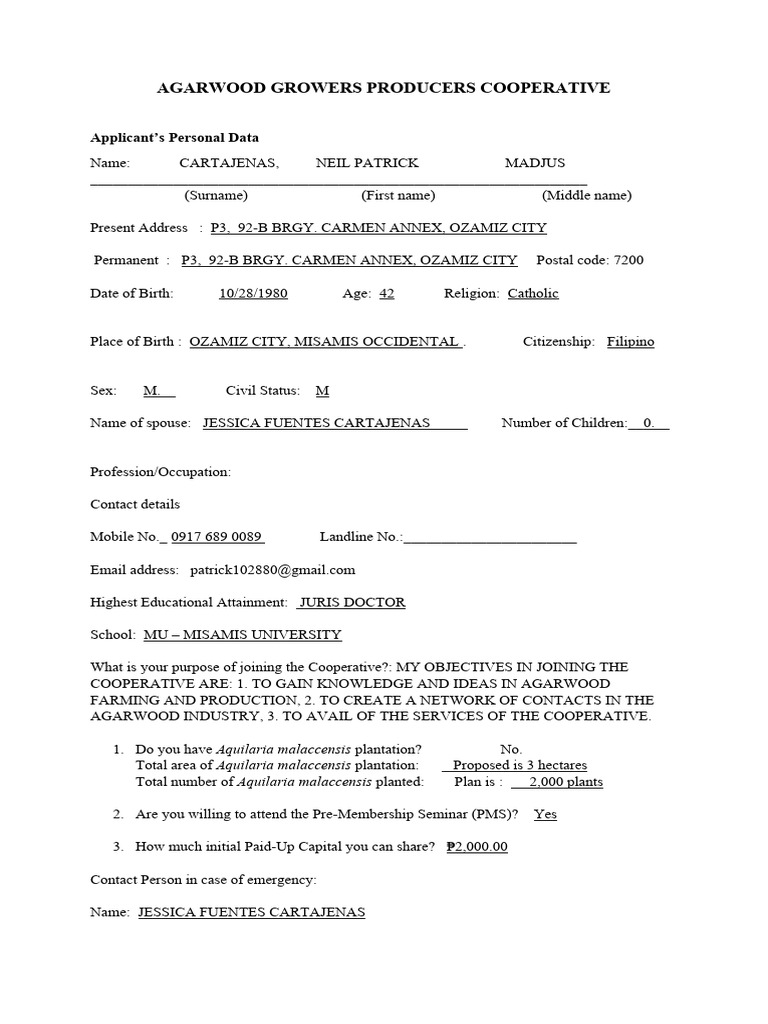 Agarwood Growers Planters Cooperative PDF