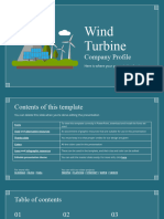 Wind Turbine Company Profile by Slidesgo