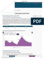 Colombia Coal Price