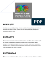 2 Análise Das Enzimas, Marcadores Do IAM e Metabolismo Mineral