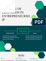 The Role of Education in Entrepreneurship Presentation