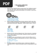 Ejercicios de Densidad - Resueltos