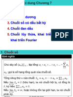 Chuong 7 - Chuoi So Duong, Luy Thua, Taylor, Fourier