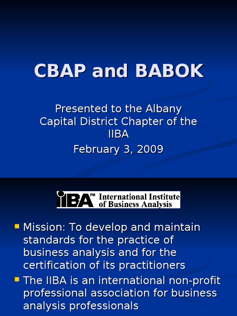 CBAP Zertifikatsdemo