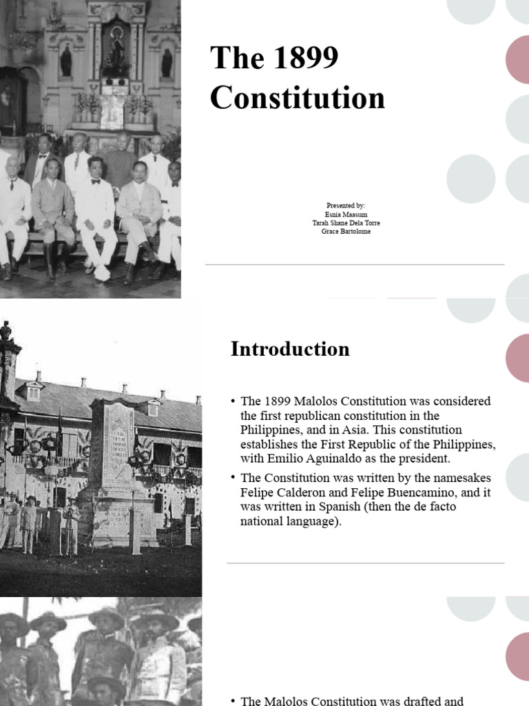 MalolosConstitution PDF President Of The Philippines World Politics