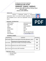 Muhammad Jamal Abbas CV