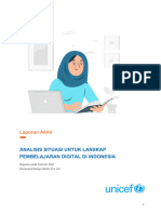 Analisis Situasi Untuk Lanskap Pembelajaran Digital Di Indonesia