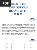 Continuous Beam With MDM