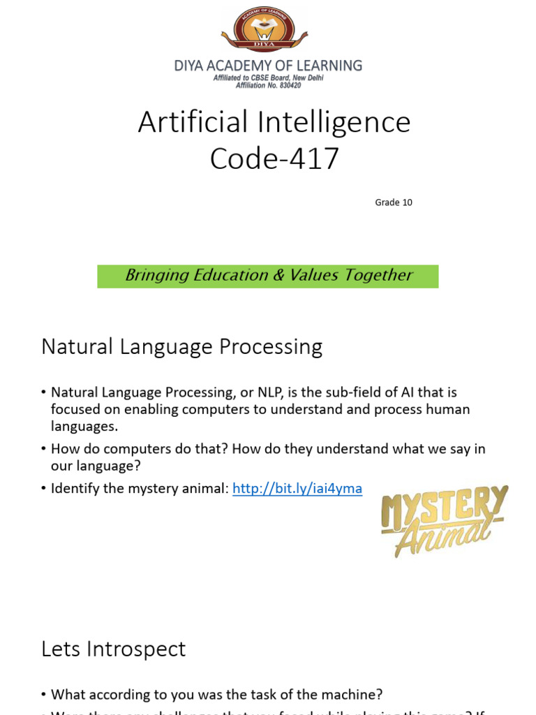 AI-Natural Language Processing | PDF | Cognitive Science | Linguistics