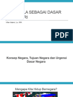 Pancasila SBG Dasar Negara