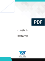 Lecția 1 - Platforma INFIN EDU