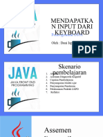 Mendapakan Input Dari Keyboard Menggunakan Java