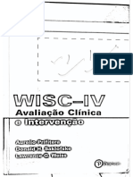 Interface Entre Avaliação e Intervenção Com o WISC-IV Fundamentos para A Prática