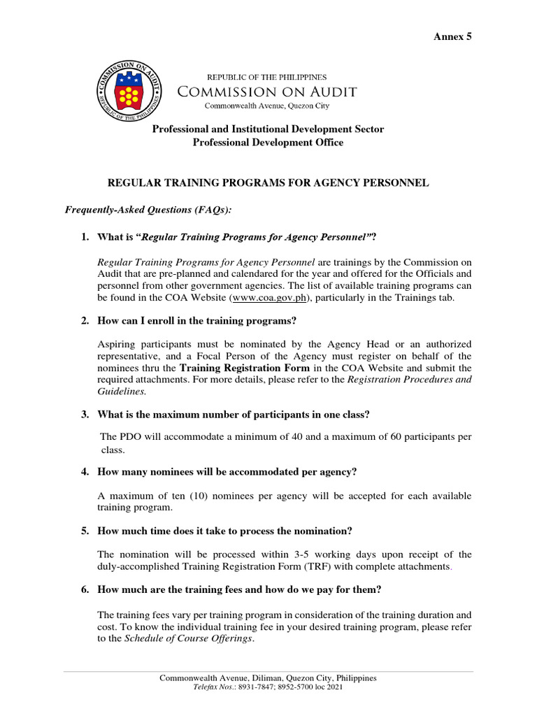 FAQ (Frequently Asked Questions)