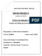 English Micro Project - 164 Varad Brijesh Patel PDF
