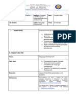 Language Development (EL 216-LP) GRP 1
