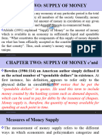 Chapter Three Supply of Money