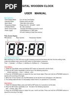 CT 714 Wooden Clock Manual