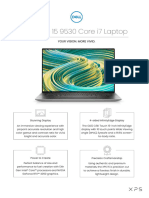Dell XPS 15 (9530) Core-I7 Datasheet Template