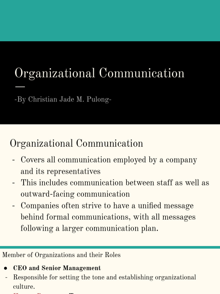 Organizational Communication - 2 | PDF | Communication | Brand