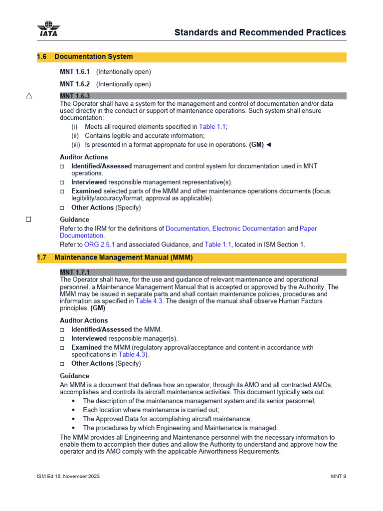 Iosa standards manual ism edition 16 3 pdf audit risk