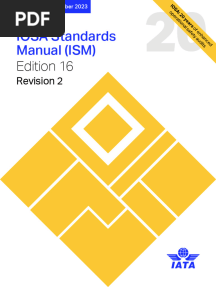 IOSA Standards Manual (ISM) Edition 16 - 1