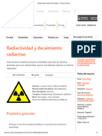 Radiactividad y Decaimiento Radiactivo - Recursos Educ
