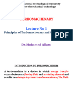 Turbomachenary: Lecture No 1