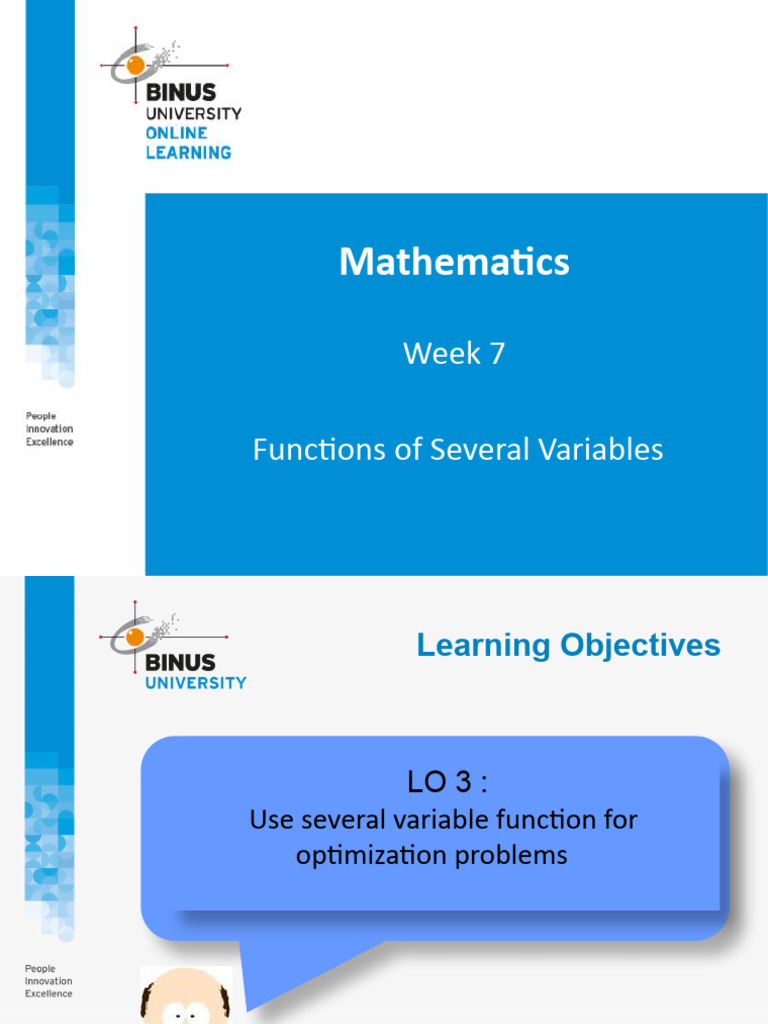 PPT07 - Functions of Several Variables | PDF | Derivative | Function ...