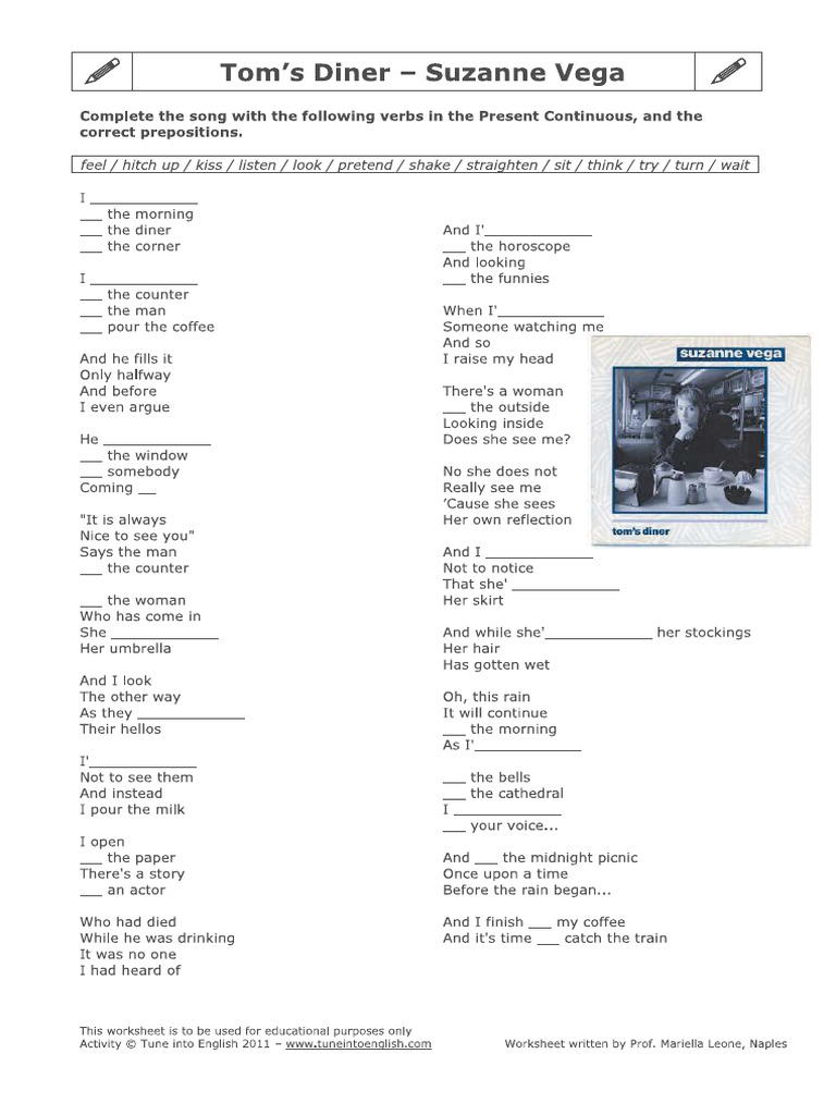 Tom's Diner Exercise PDF