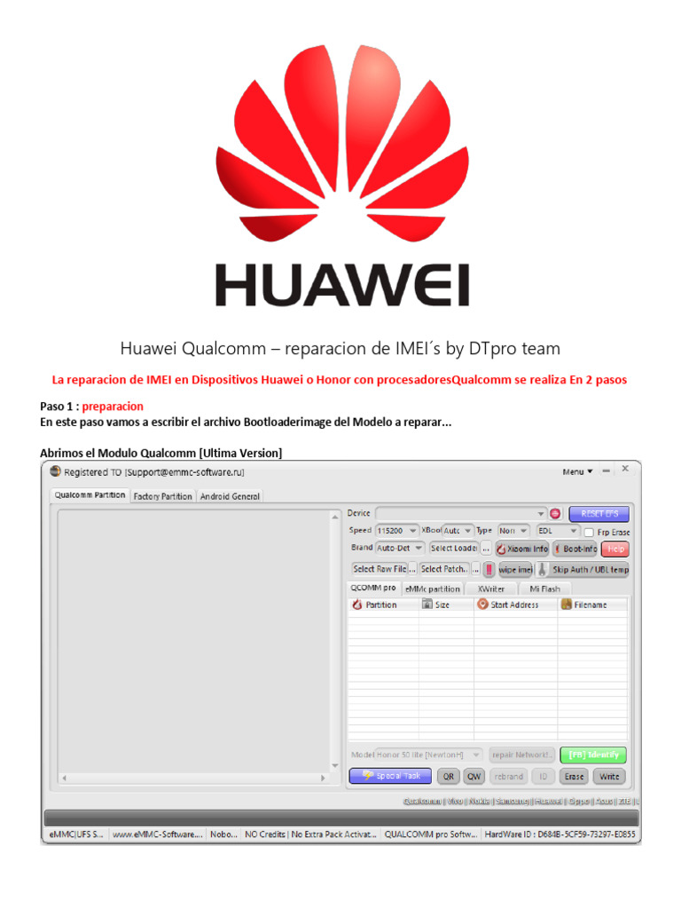 Reparación de IMEI en Huawei Qualcomm | PDF | Software del sistema ...