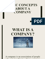 Basic Concepts About A Company