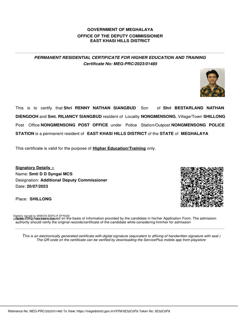 permanent-residential-certificate-for-higher-education-and-training