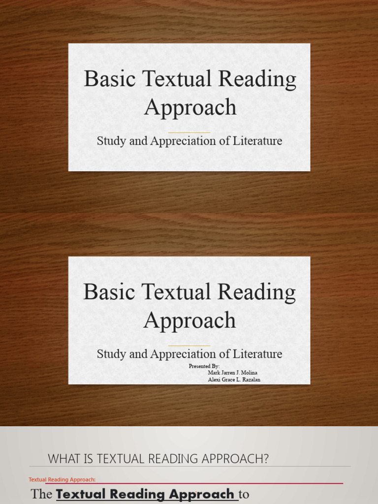 Textual Reading Approach in Literature | PDF | Genre | Romance Novels