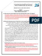 Year 7 RWS First Term Exam Answer Key 1