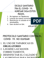 Protocolo Sanitario Contra El Covid - 19