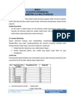 X Parametrik Multivariate