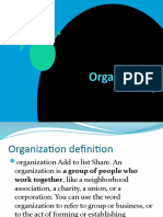 Component of Management: Organization