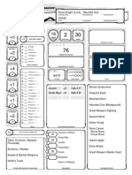 Ahmed's Character Sheet