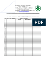 Formulir Monitoring Kesesuaian Obat Dengan Formularium