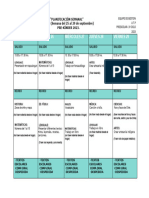 Planificación Semanal Del 25 Al 29 de Septiembre