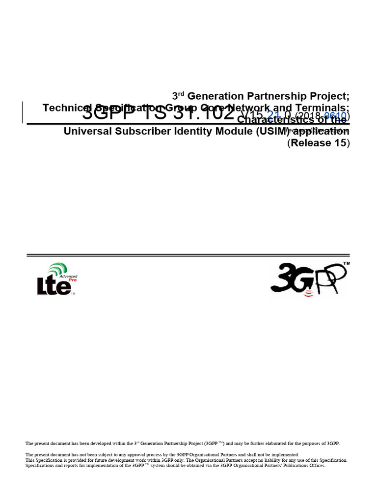 3gpp ts 31 102 pdf gsm information and communications technology