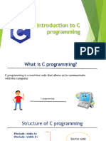 Introduction To C Programming