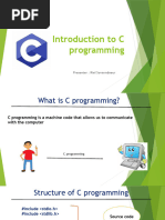 Introduction To C Programming