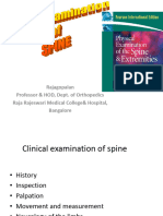 Clinical Examination Spine