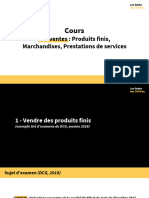STEP 4 - Cours 6 - Les Ventes - Produits Finis, Marchandises, Prestations de Services