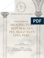 Arquitectura Republicana Del Siglo XX en Lima, Peru
